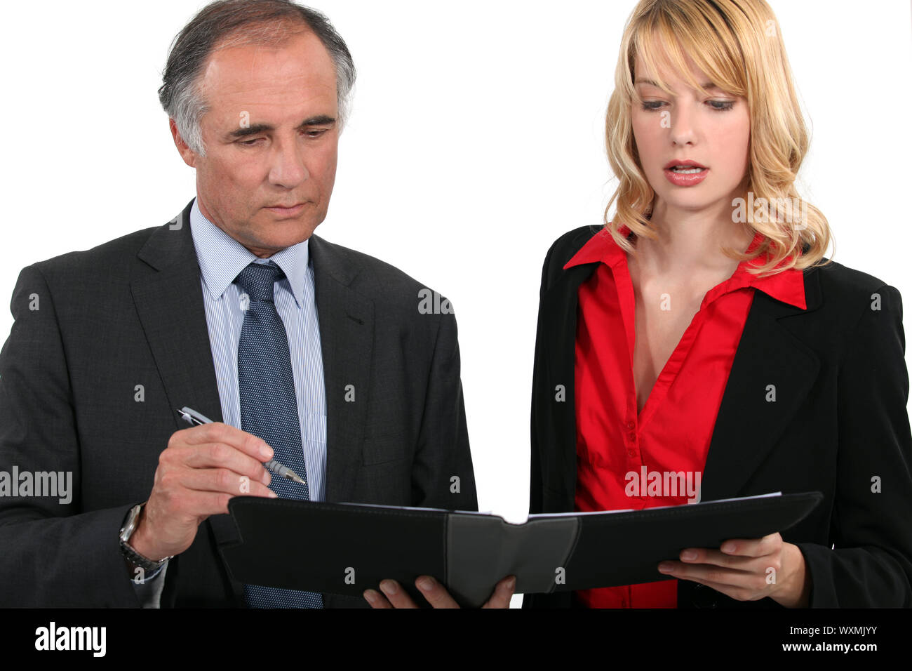 Businesspeople in discussion Stock Photo