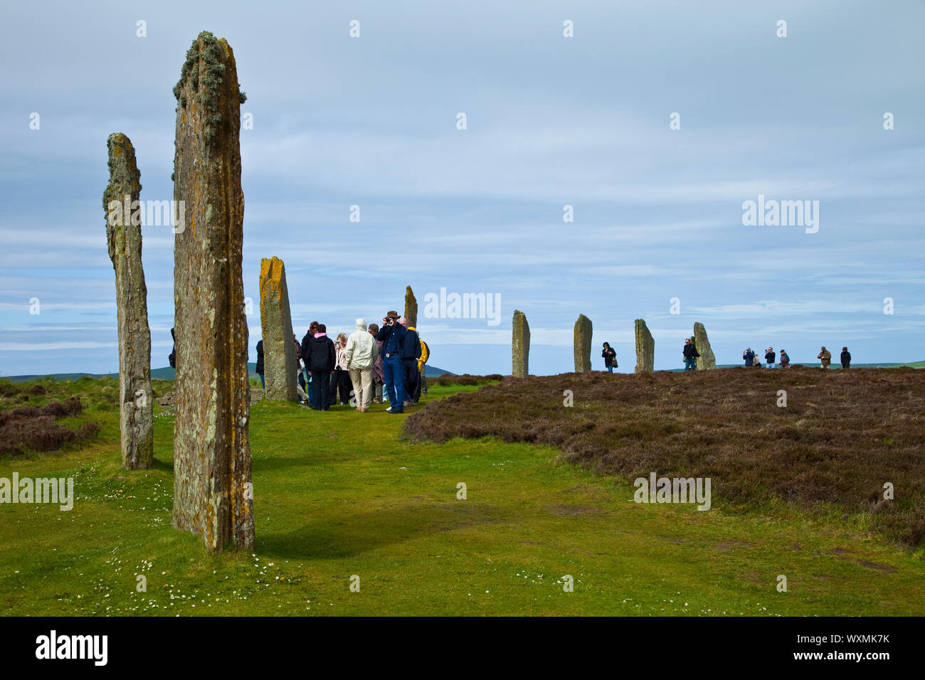 Monumento Neolítico Circulo de Brogar (Ring of Brogar), Mainland. Islas Orkney. Escocia.UK Stock Photo