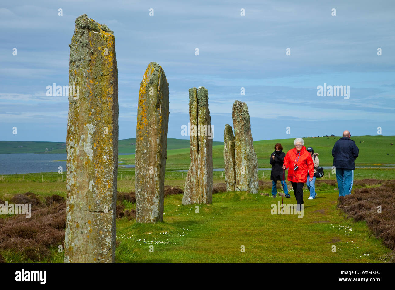 Monumento Neolítico Circulo de Brogar (Ring of Brogar), Mainland. Islas Orkney. Escocia.UK Stock Photo