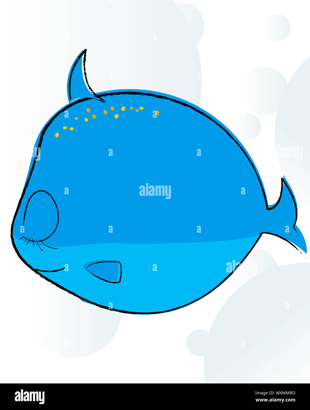 fish swimming and blowing bubbles Stock Photo Alamy