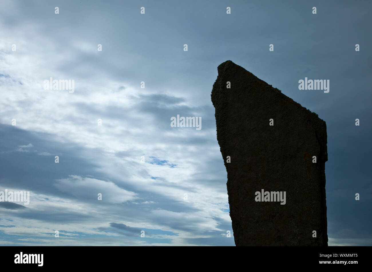 Monumento Neolítico Piedras de Stenness (Stones of Stenness), Mainland. Islas Orkney. Escocia.UK Stock Photo