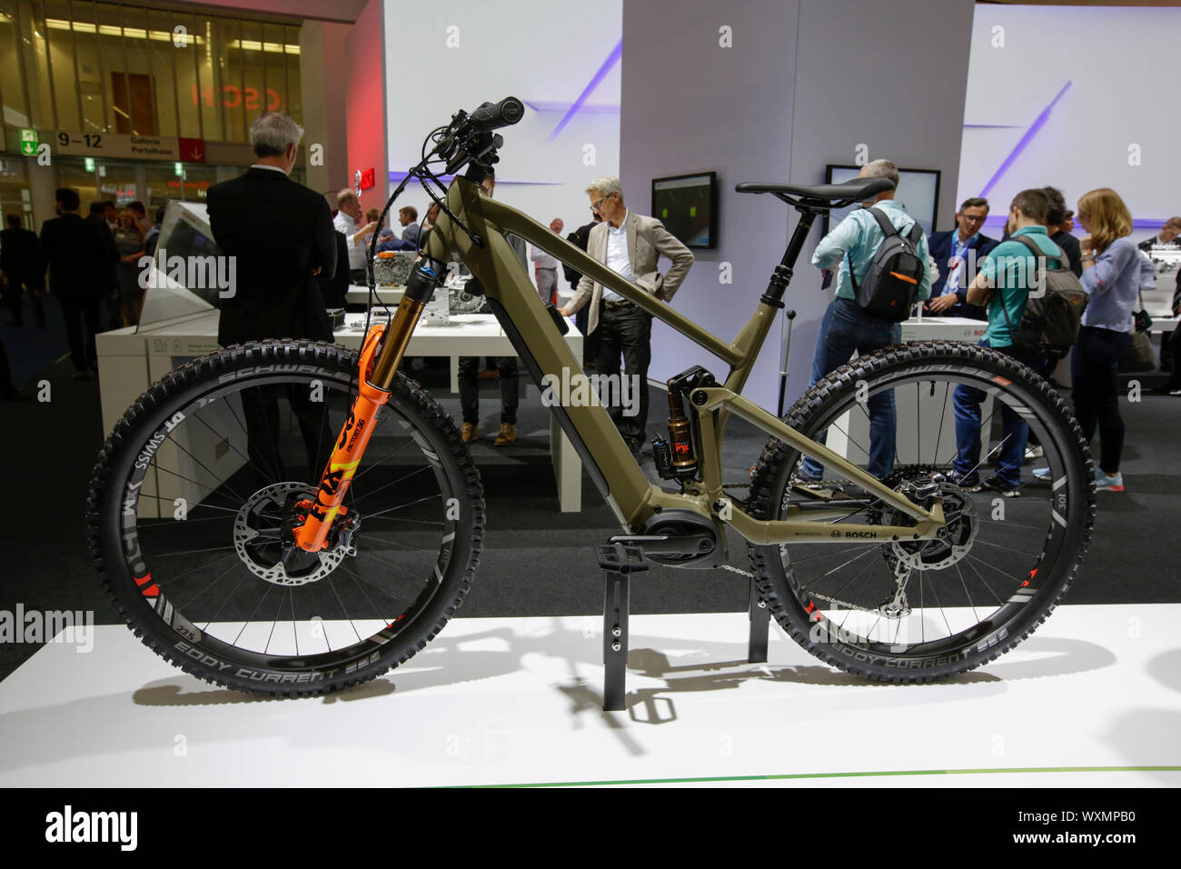 Frankfurt, Germany. 12th Sep, 2019. German manufacturer Bosch displays a Bosch  eBike at the 2019 Internationale Automobil-Ausstellung (IAA). (Photo by  Michael Debets/Pacific Press) Credit: Pacific Press Agency/Alamy Live News  Stock Photo -