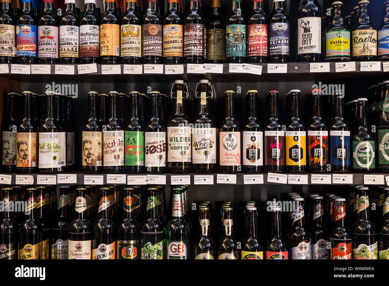 Beers in glass display hires stock photography and images Alamy