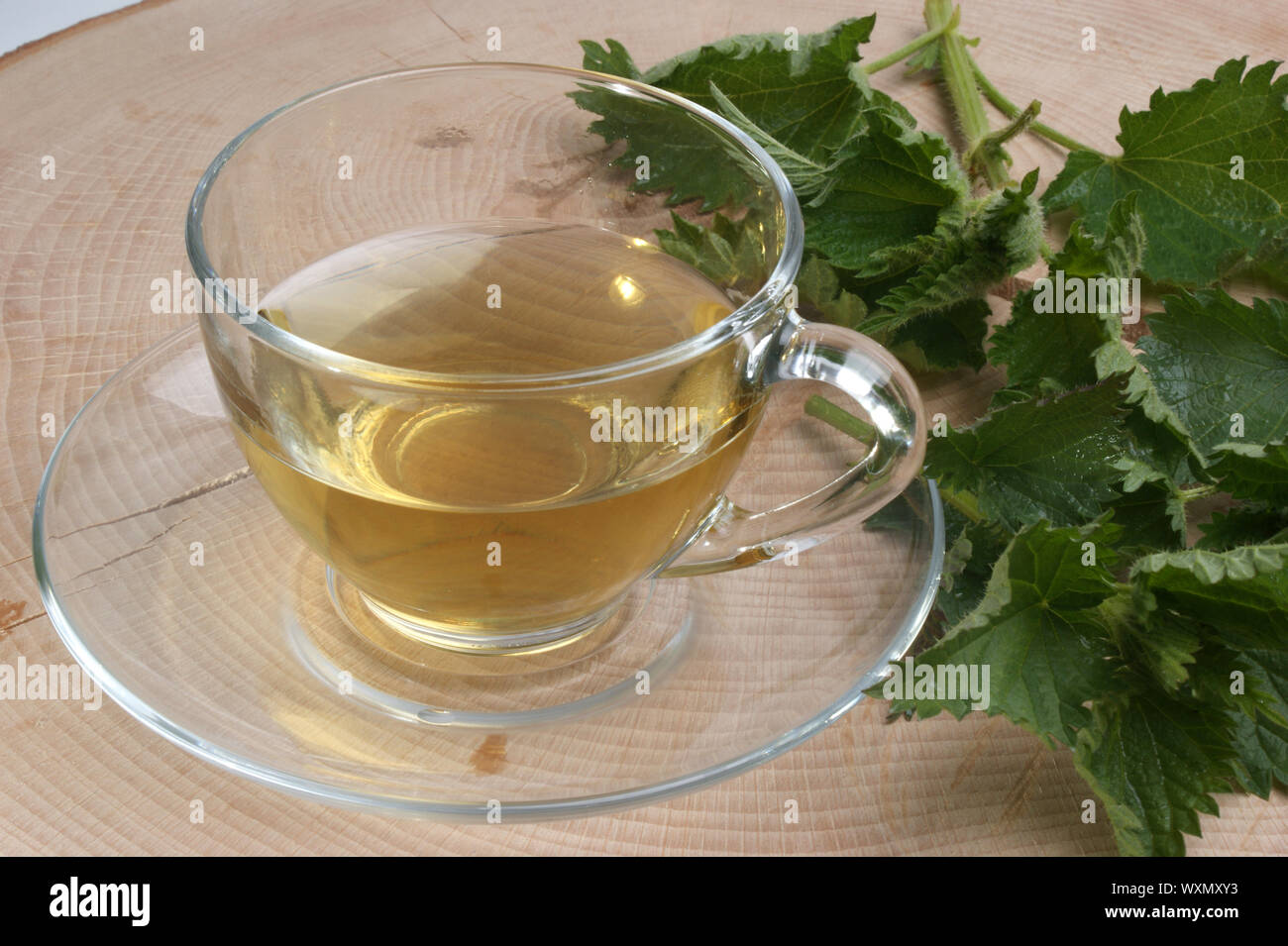 fresh organic herbal tea in a cup Stock Photo - Alamy