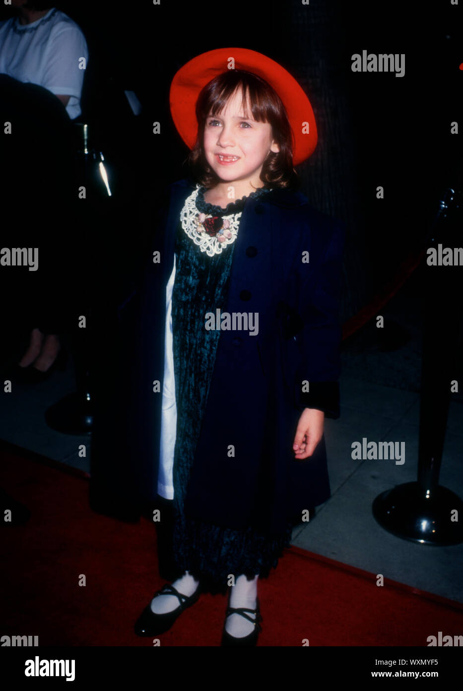 Beverly Hills, California, USA 13th December 1994 Actress Mara Wilson attends 20th Century Fox's 'Nell' Premiere on December 13, 1994 at Academy Theatre in Beverly Hills, California, USA. Photo by Barry King/Alamy Stock Photo Stock Photo