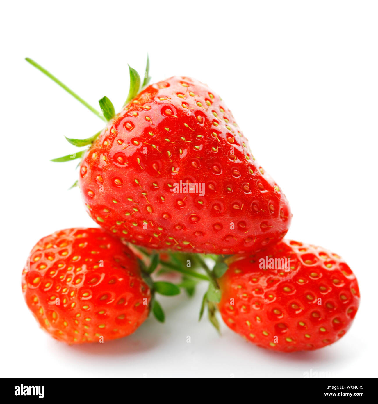 Strawberry isolated on white background Stock Photo - Alamy