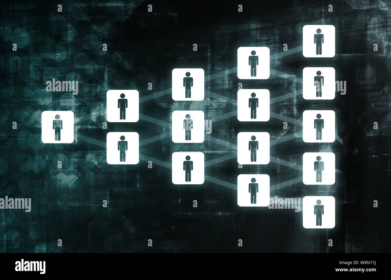 Peer to Peer P2P File Sharing Diagram Stock Photo Alamy