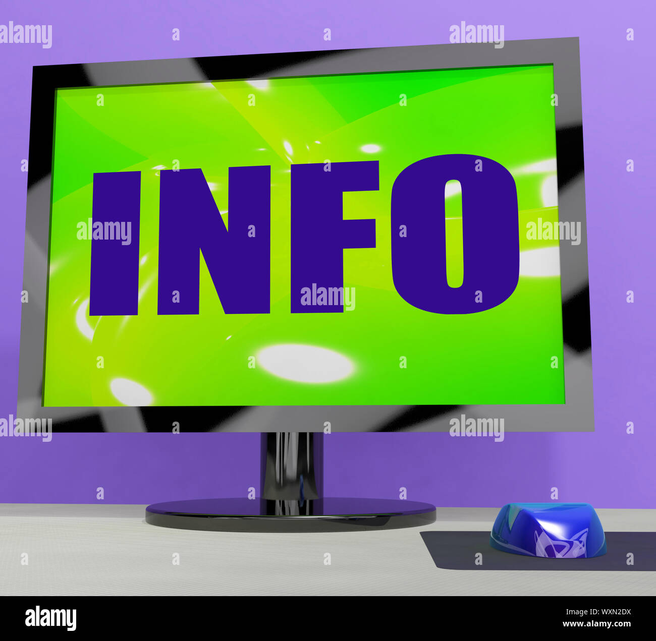 Info On Monitor Meaning Knowledge Information And Assistance Stock