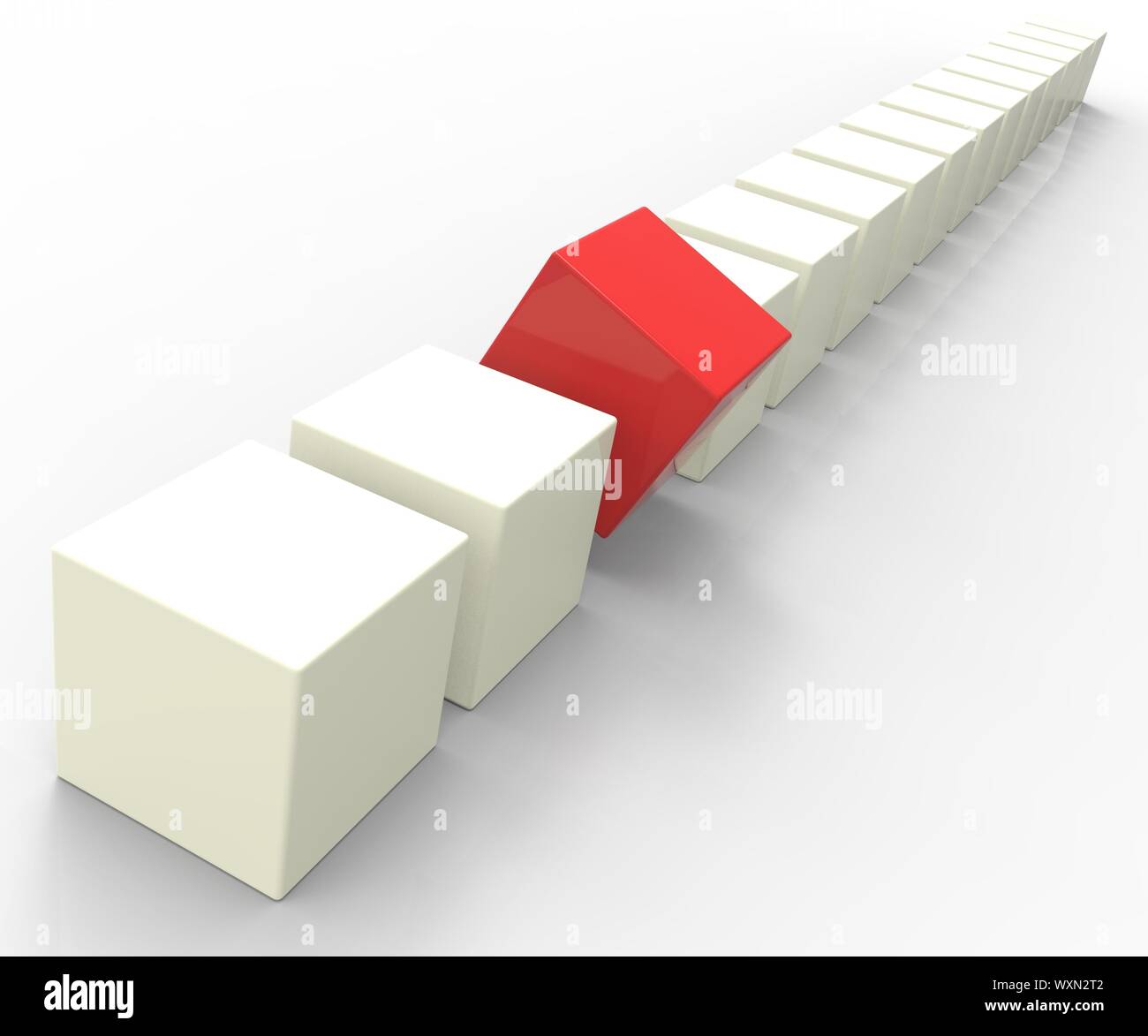 Standing Out Meaning Different Distinction Or Unique Stock Photo Alamy