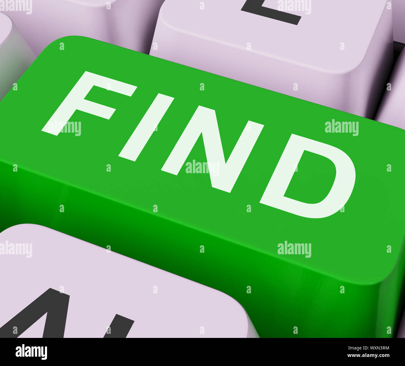 Find Key Showing Search Discovery Or Looking Online Stock Photo Alamy