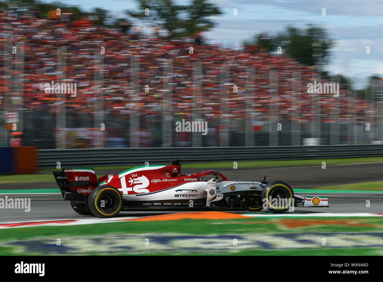 Kimi Raikkonen of Alfa Romeo Racing during Formula 1 Gp of Italy 2019 ...