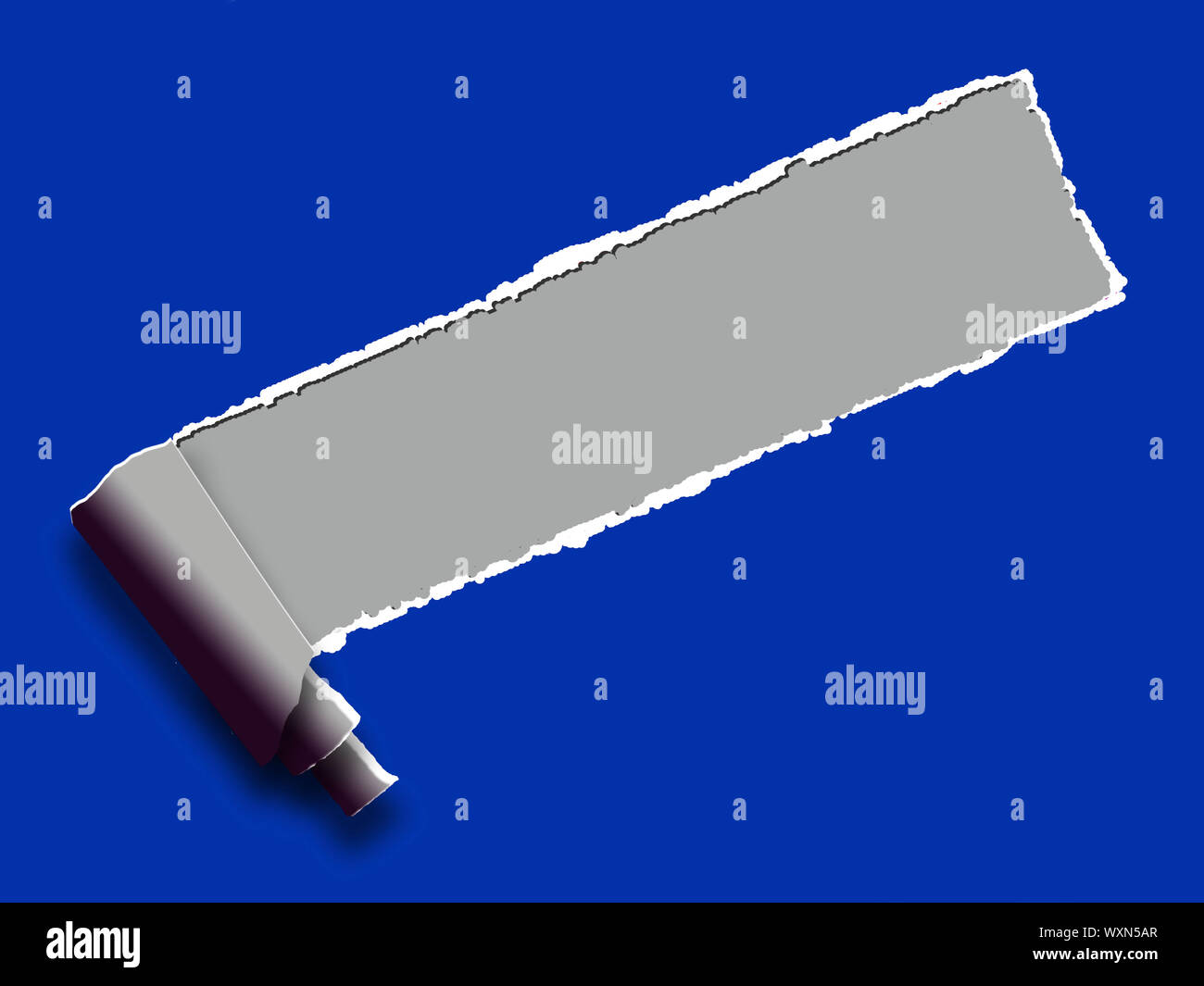 Blank Copyspace Ripped Showing Torn Paper Background Stock Photo - Alamy