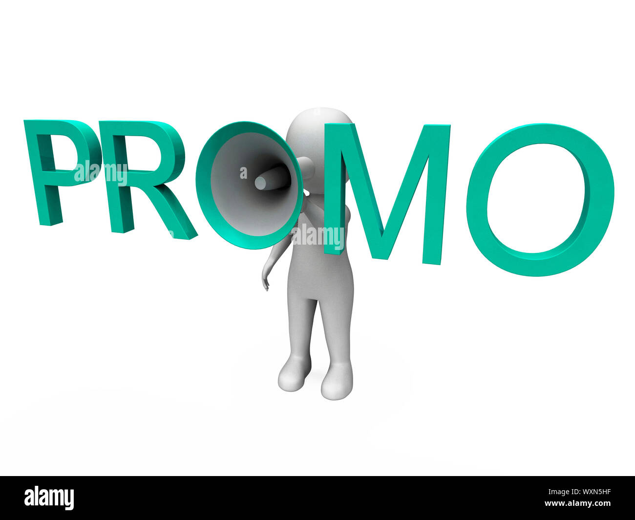 Promo Character Showing Sale Offer And Discounts Stock Photo - Alamy