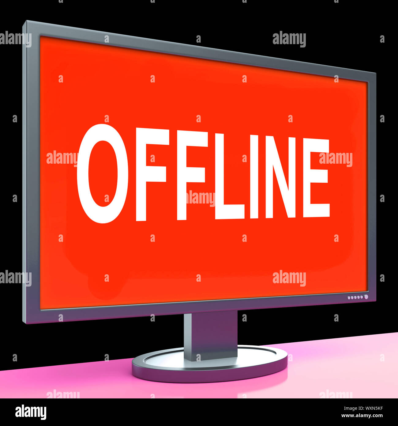 Offline Screen Showing Communication Status Disconnected Stock