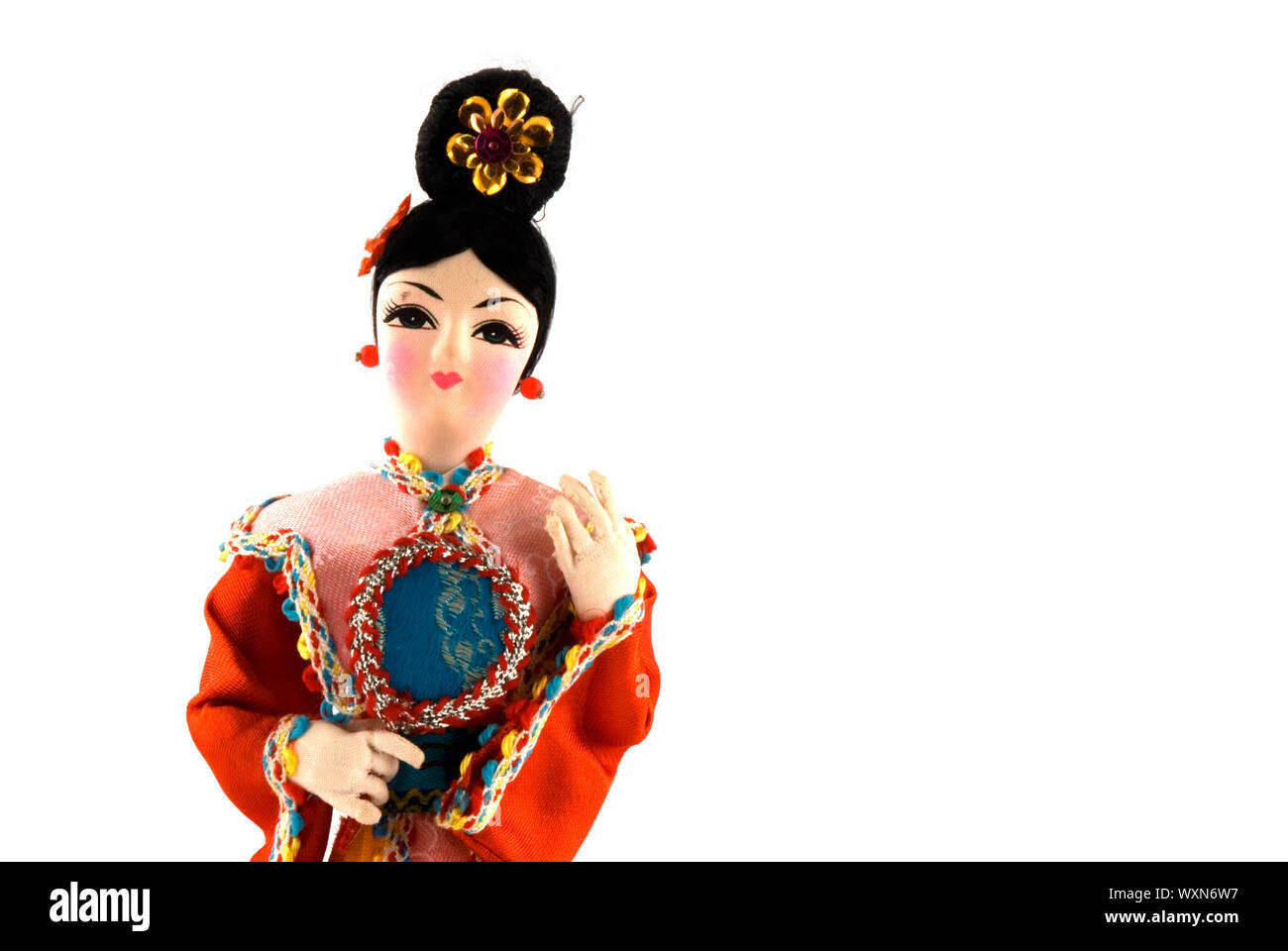 chinese Geisha in traditional costume Stock Photo