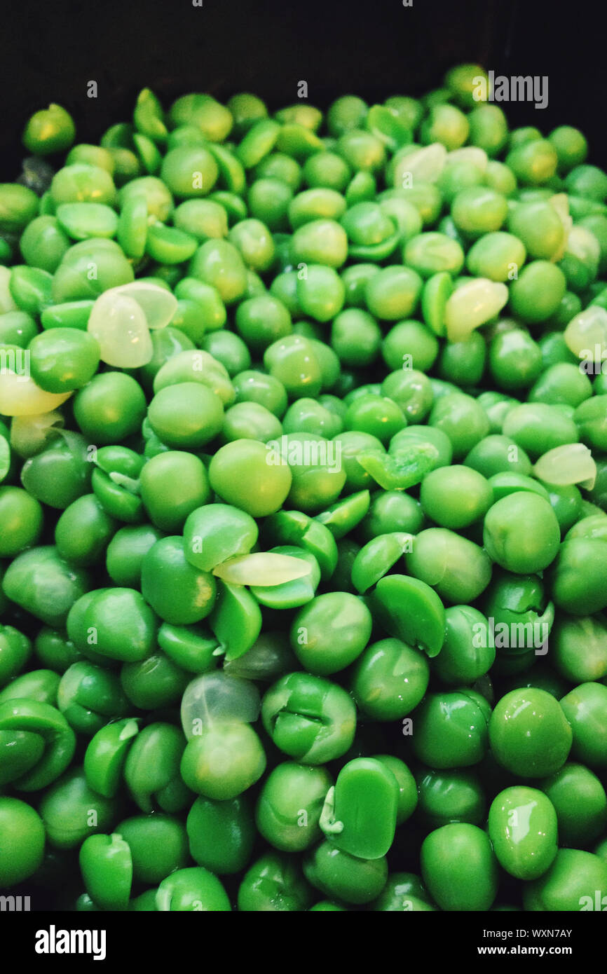 green peas background Stock Photo