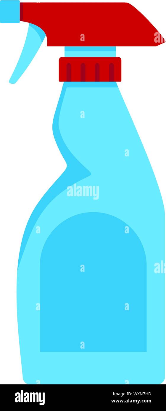 Cleaning bottle spray icon. Flat illustration of cleaning bottle spray ...