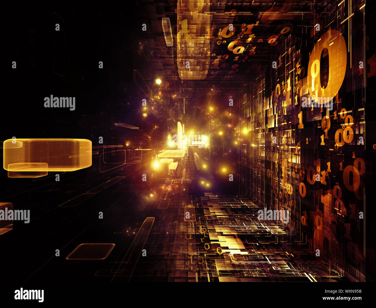 Fractal Realms series. Design composed of fractal elements, grids and ...