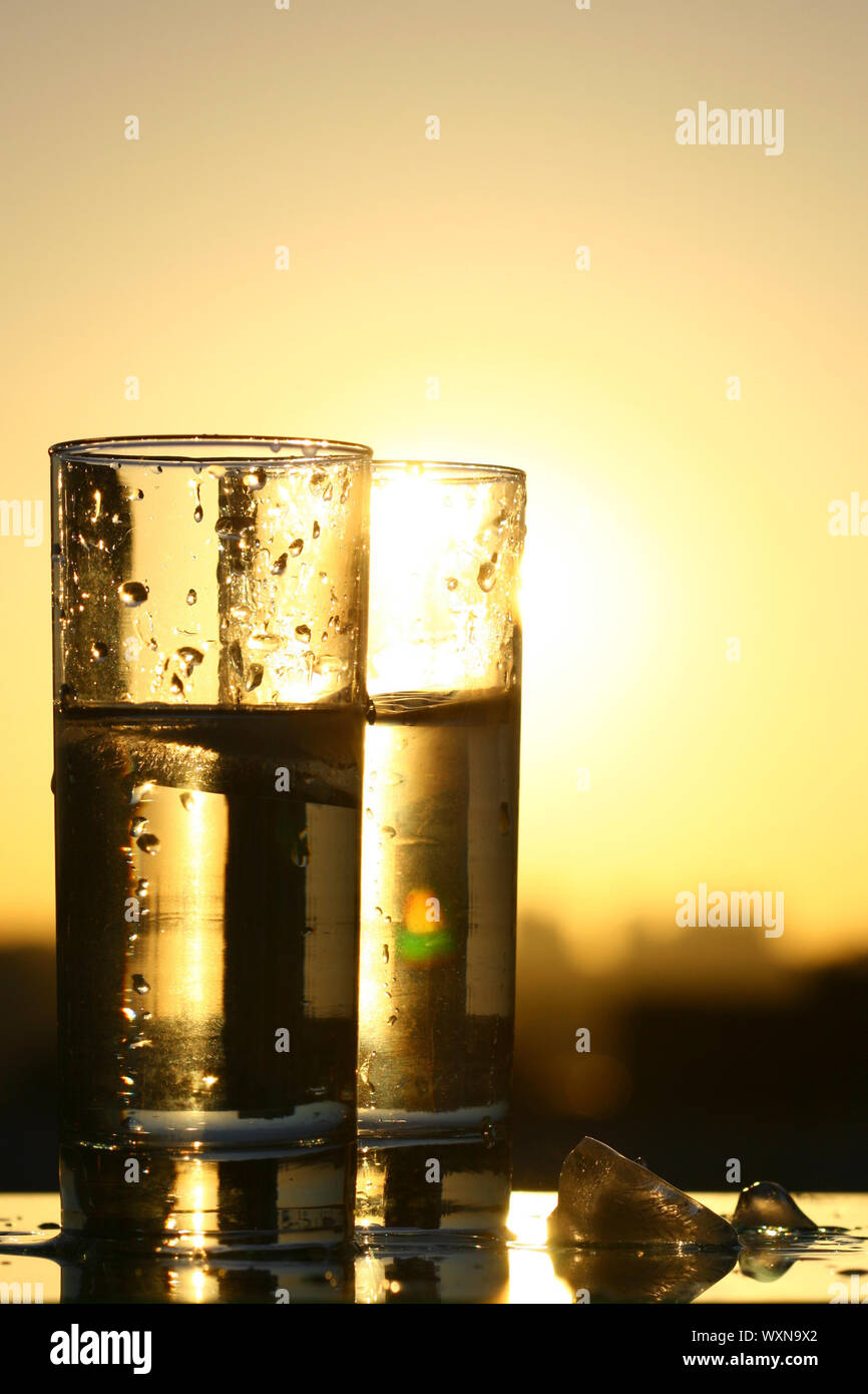 clean cold water in glass Stock Photo - Alamy