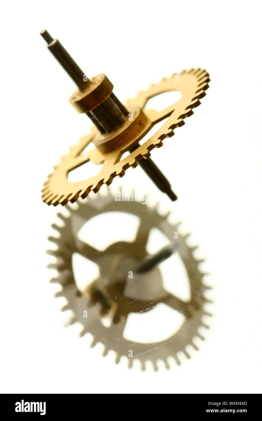 mechanical clock gear macro close up Stock Photo Alamy