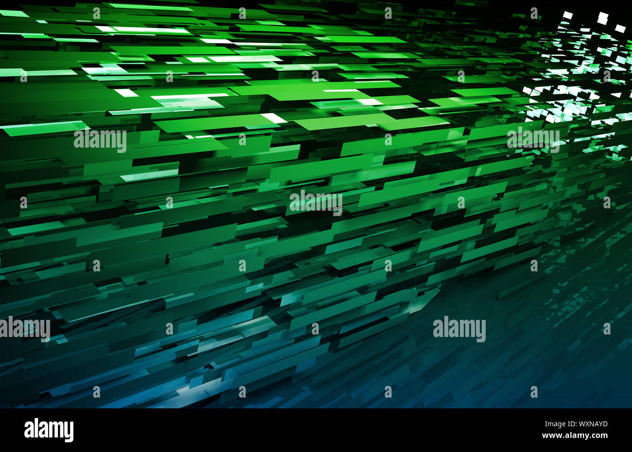 File Transfer Moving Data Over the Internet Stock Photo