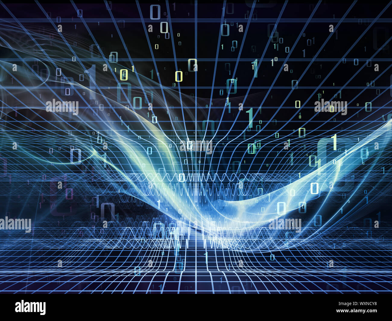 Fractal Realms series. Design composed of fractal elements, grids and ...