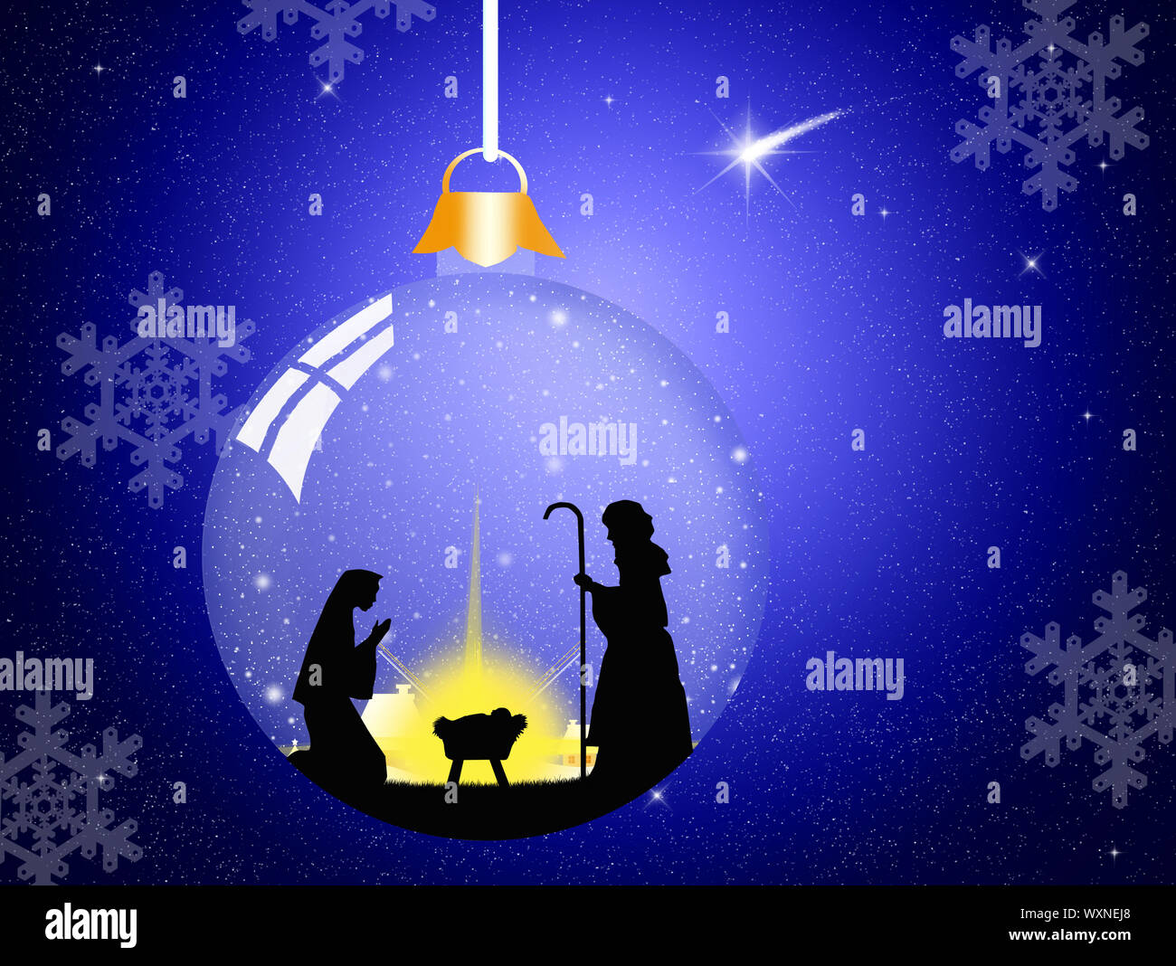 Christmas Nativity scene Stock Photo Alamy