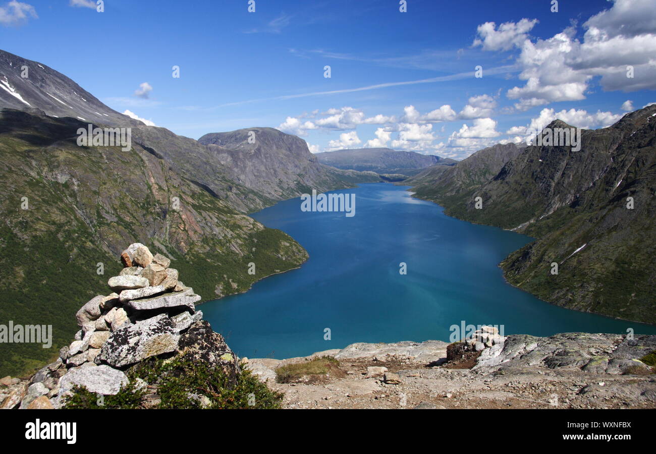 Jotunheim national park and lake hires stock photography and images