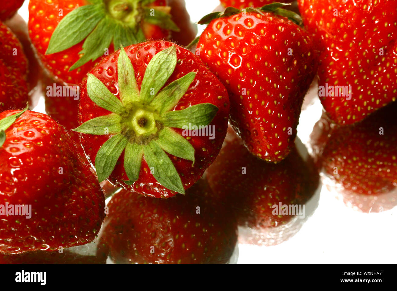 strawberry isolated on white background Stock Photo - Alamy