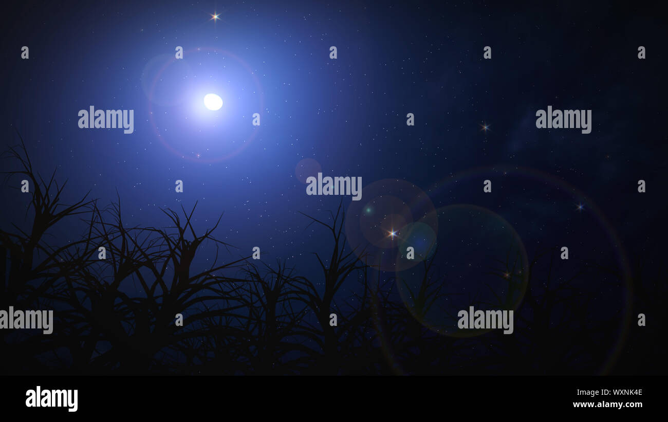 Night sky filled with stars on Halloween Stock Photo - Alamy