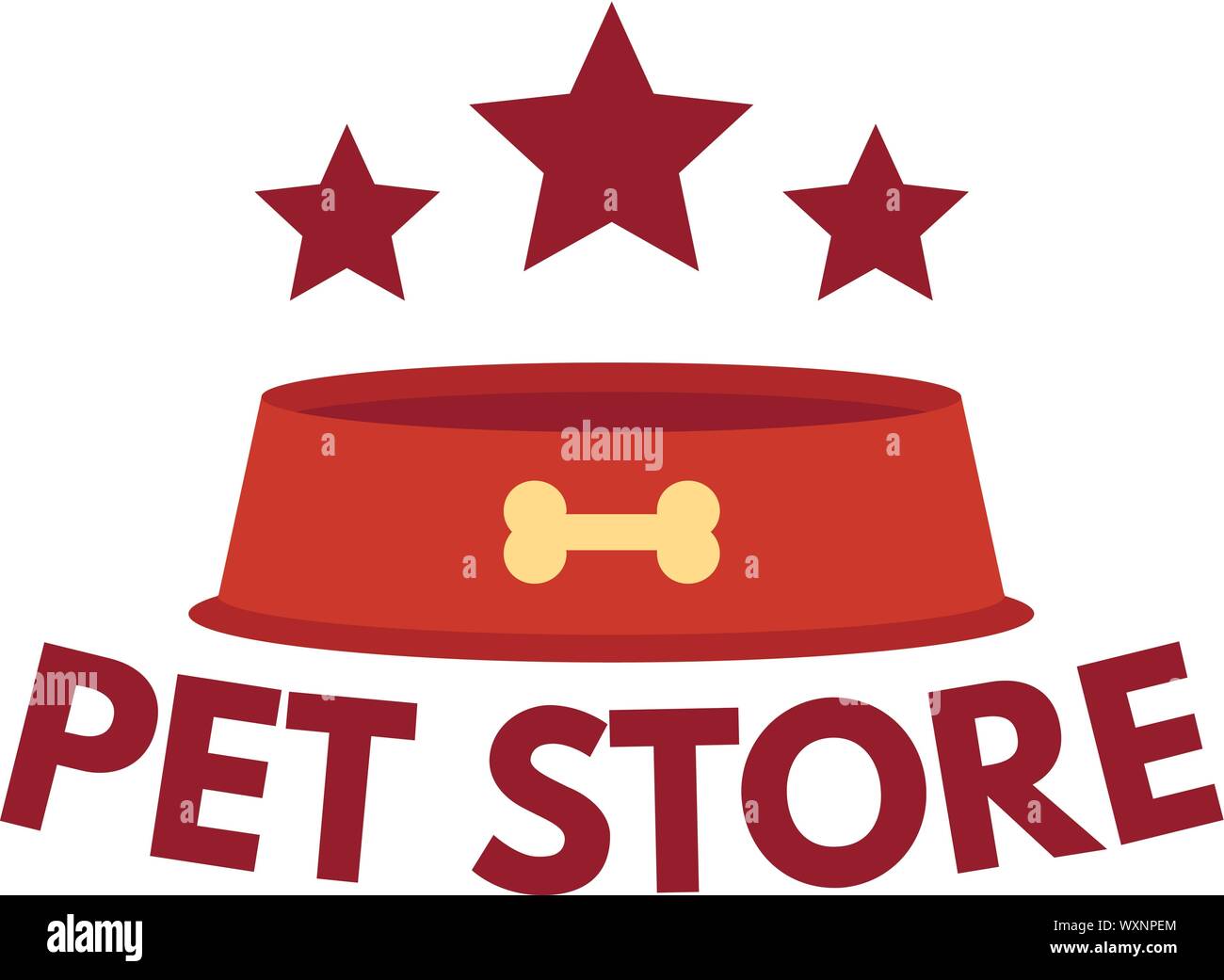 Pet Plate Store Logo Flat Illustration Of Pet Plate Store Vector