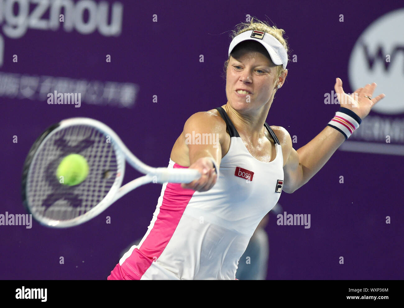 Guangzhou China S Guangdong Province 17th Sep 2019 Laura Siegemund Returns The Ball During The Women S Singes First Round Match Between Sofia Kenin Of The United States And Laura Siegemund Of Germany At Guangzhou China S Guangdong Province 17th Sep 2019 Laura Siegemund Returns The Ball During The Women S Singes First Round Match Between Sofia Kenin Of The United States And Laura Siegemund Of Germany At