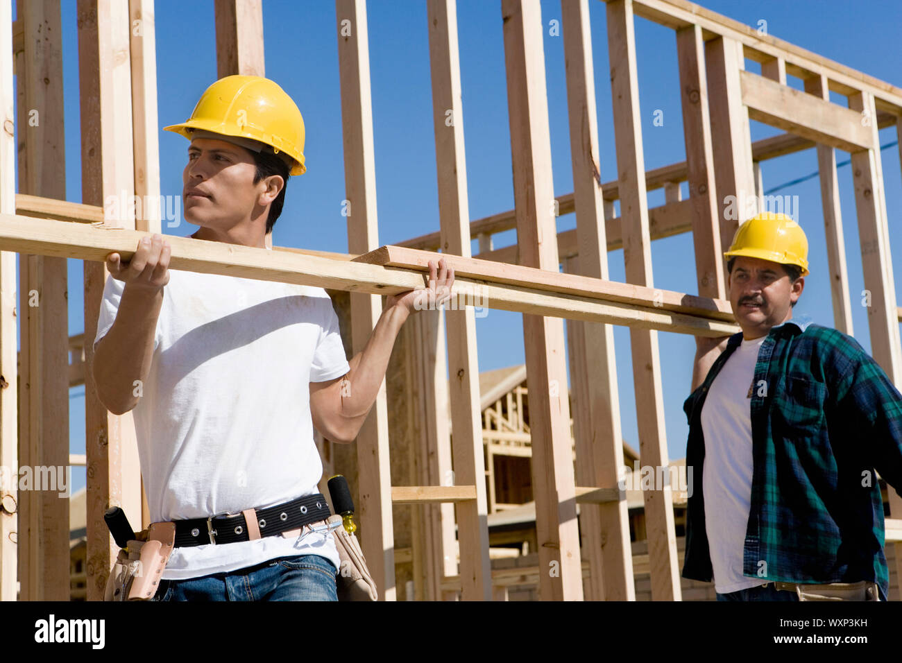 Construction Workers Stock Photo