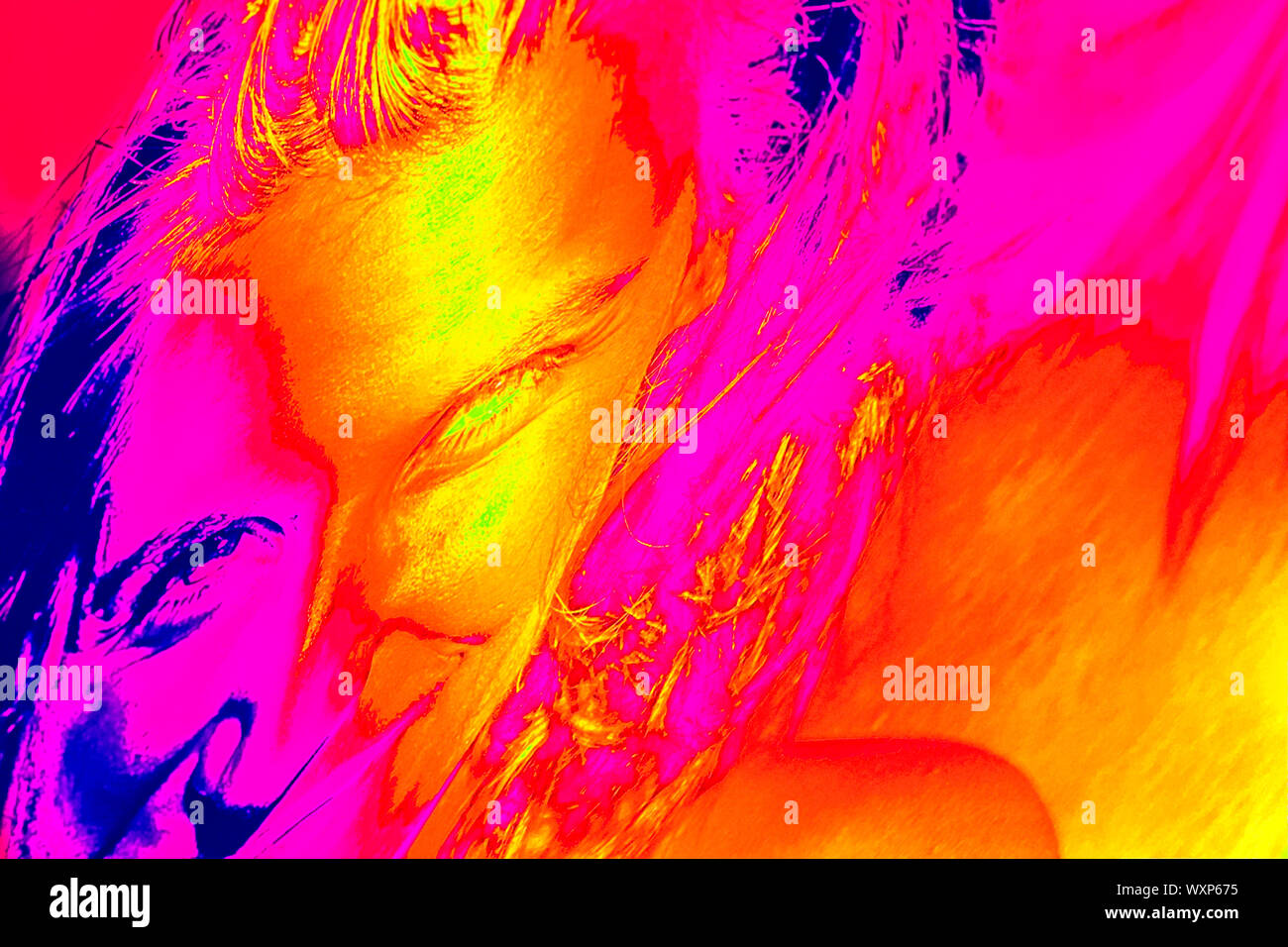 CLOSE UP PORTRAIT - BIPH'ART - Gold Face - COVER - POSTER - MAKE UP ...