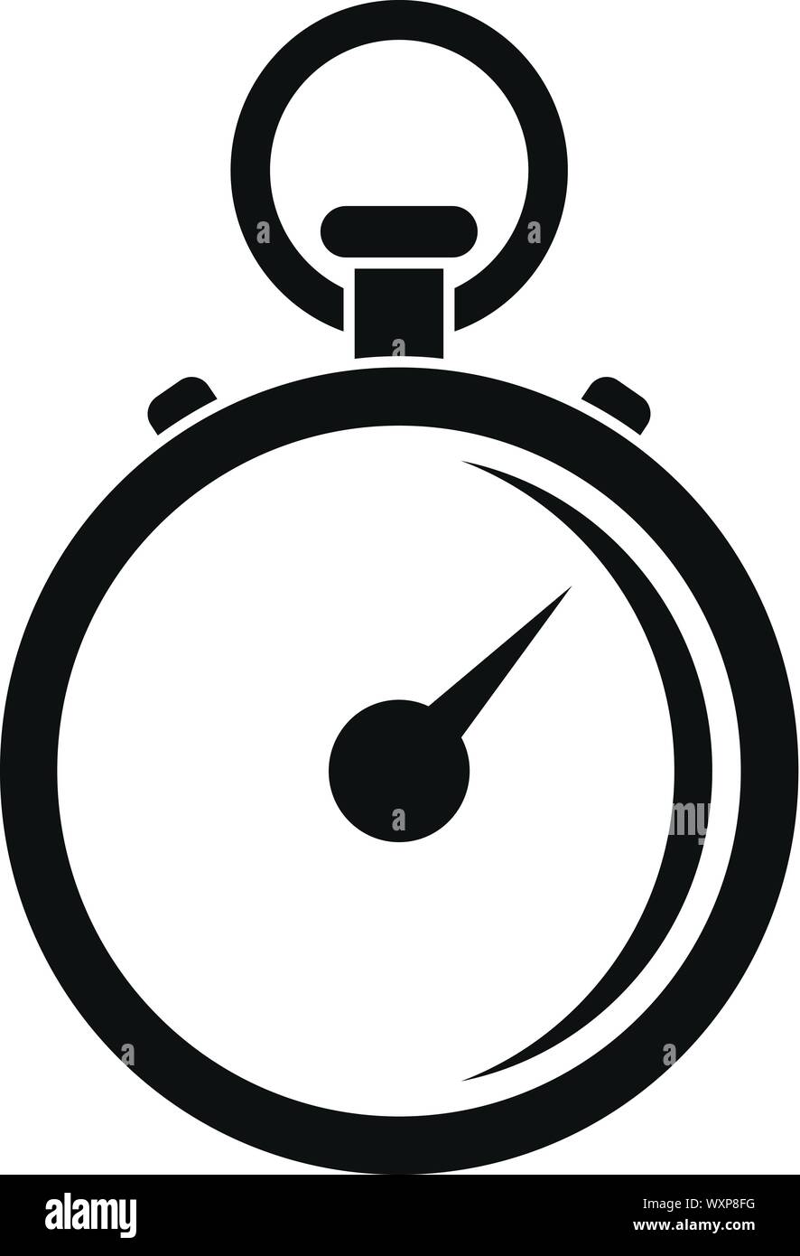Finish stopwatch icon. Simple illustration of finish stopwatch vector ...