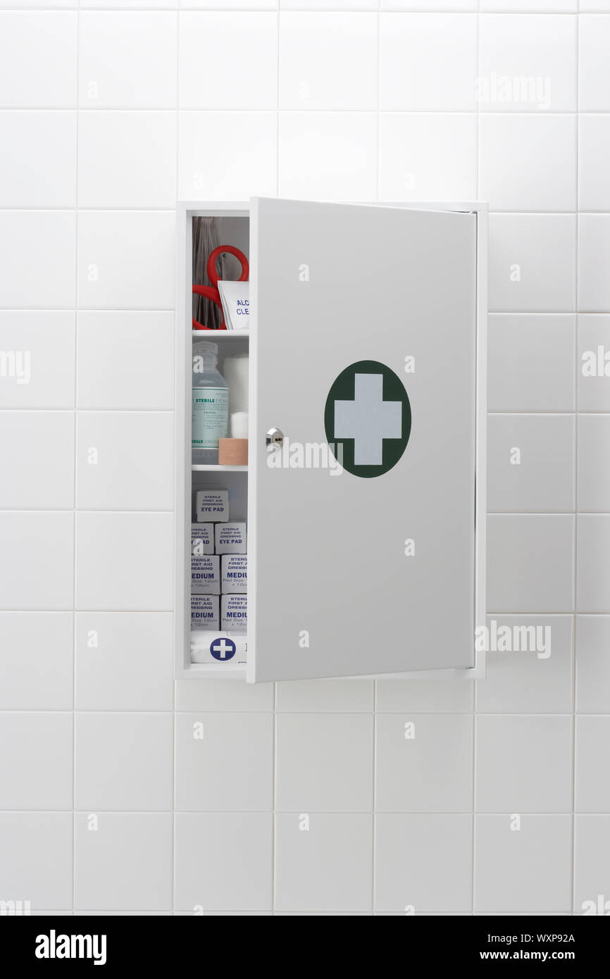Medical on wall Stock Photo Alamy
