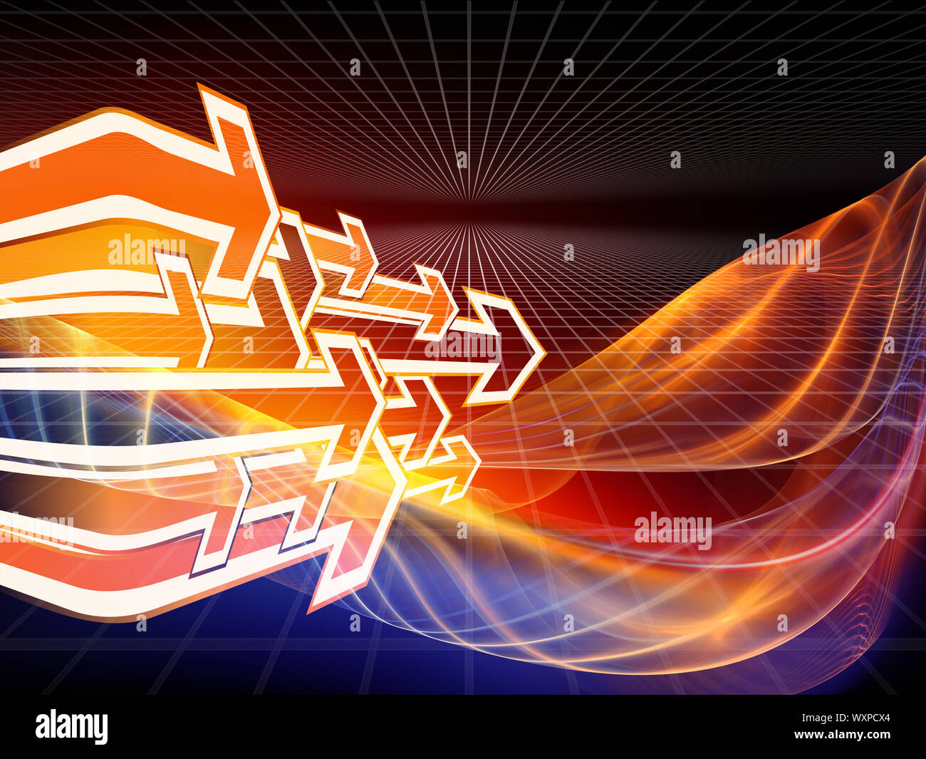Fractal Realms series. Background composition of fractal elements ...