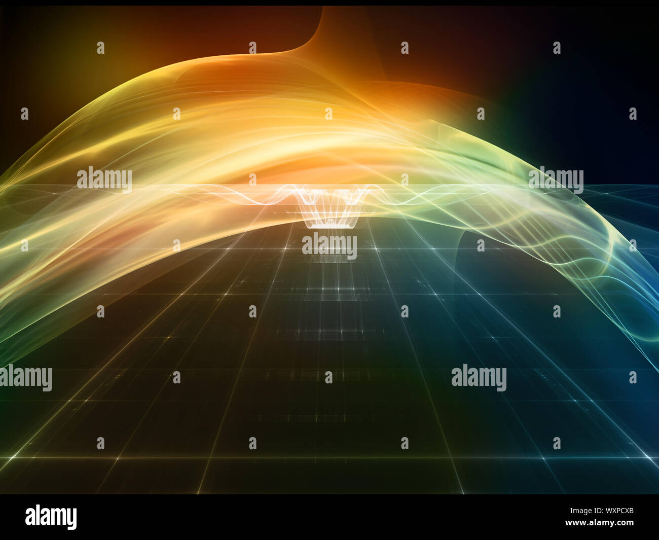 Fractal Realms series. Composition of fractal elements, grids and ...