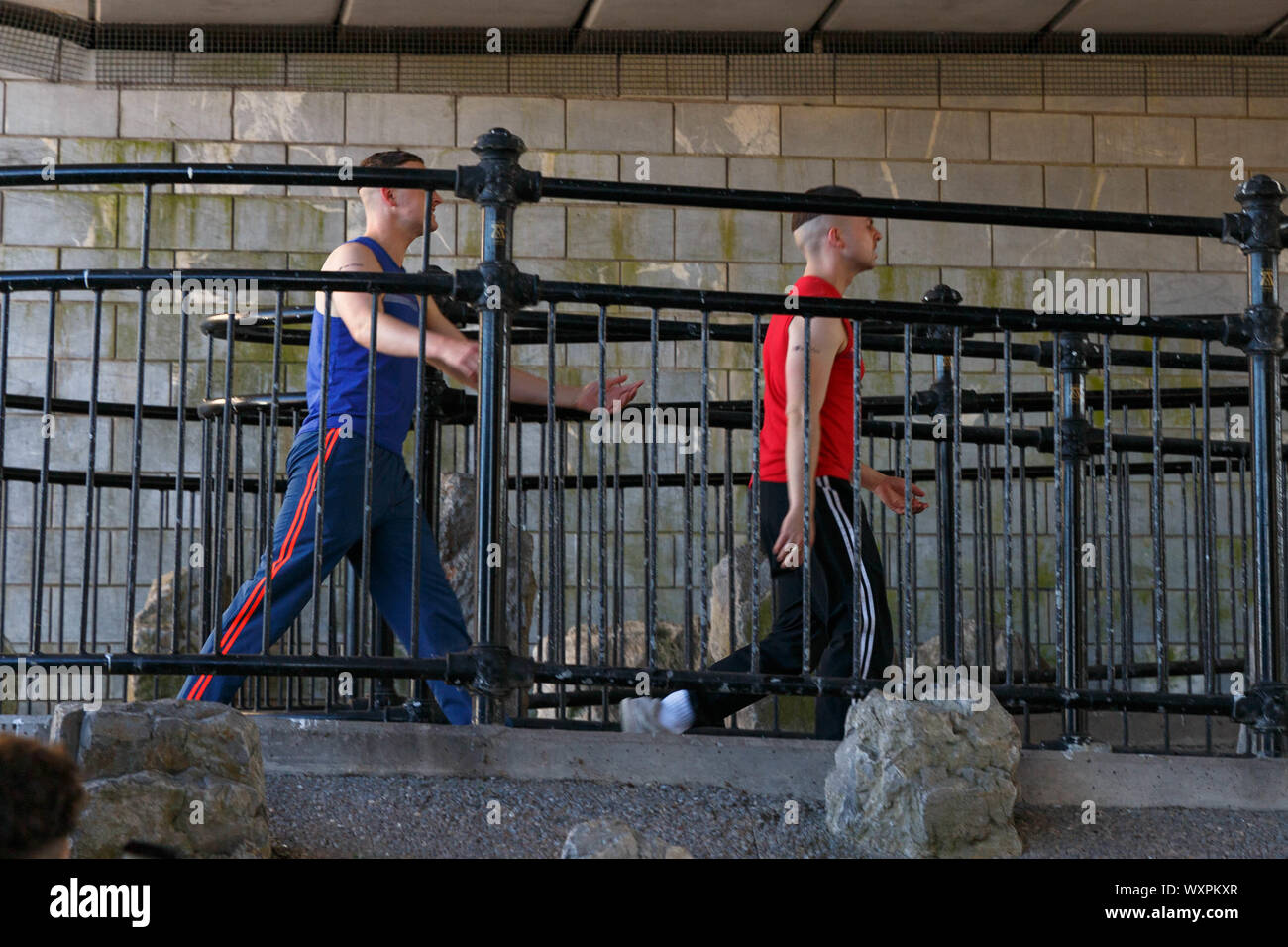 Cork, Ireland, 17th September, 2019. The Young Offenders in Blackpool, Cork City. The Young