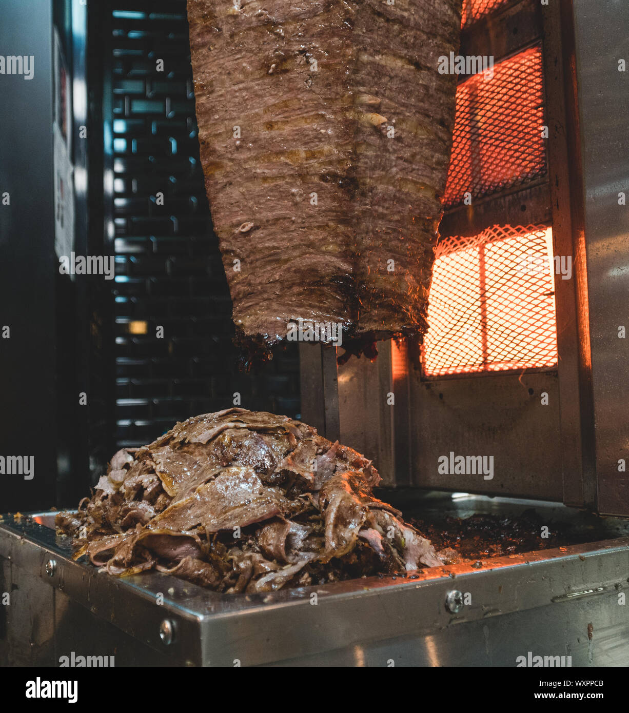 Turkish beef doner kebab Stock Photo Alamy