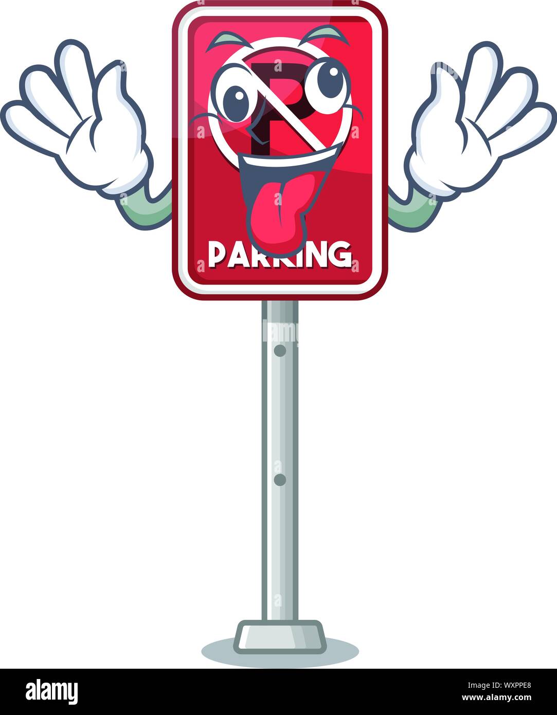 Crazy no parking the cartoon side road Stock Vector Image & Art Alamy