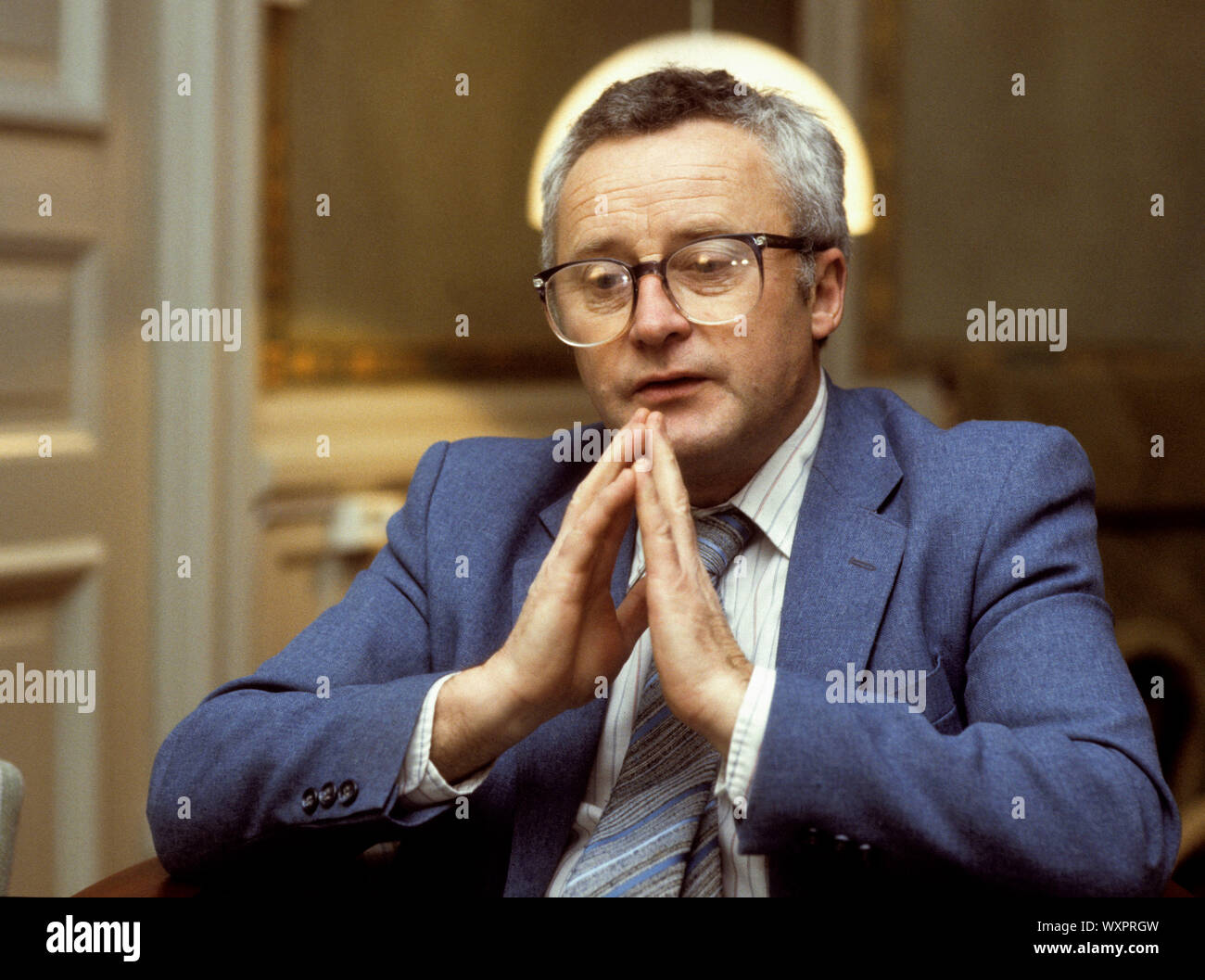 KJELL-OLOF FELDT former Swedish minister of finance Stock Photo