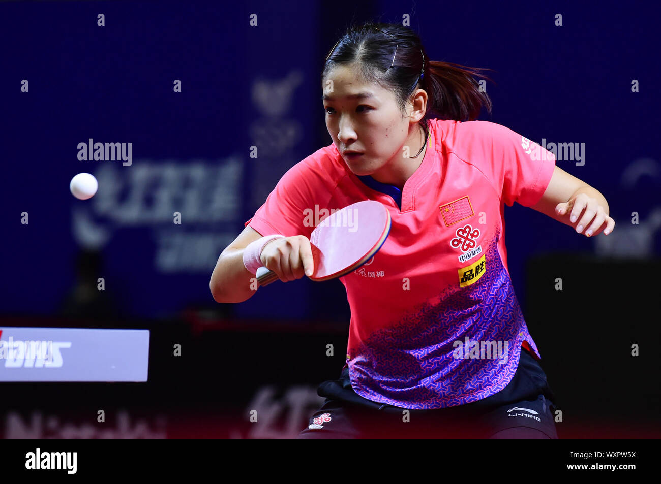 Yogyakarta Indonesia 17th Sep 2019 Liu Shiwen Of China Returns