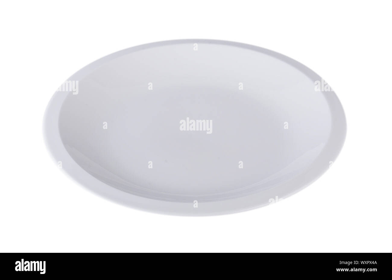 white plate isolated on white background Stock Photo - Alamy