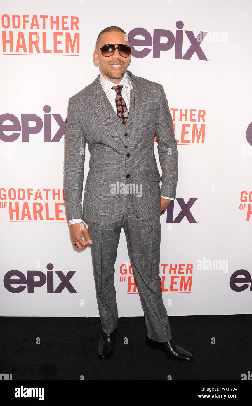 Nigel Thatch attends the Godfather of Harlem screening at the Apollo