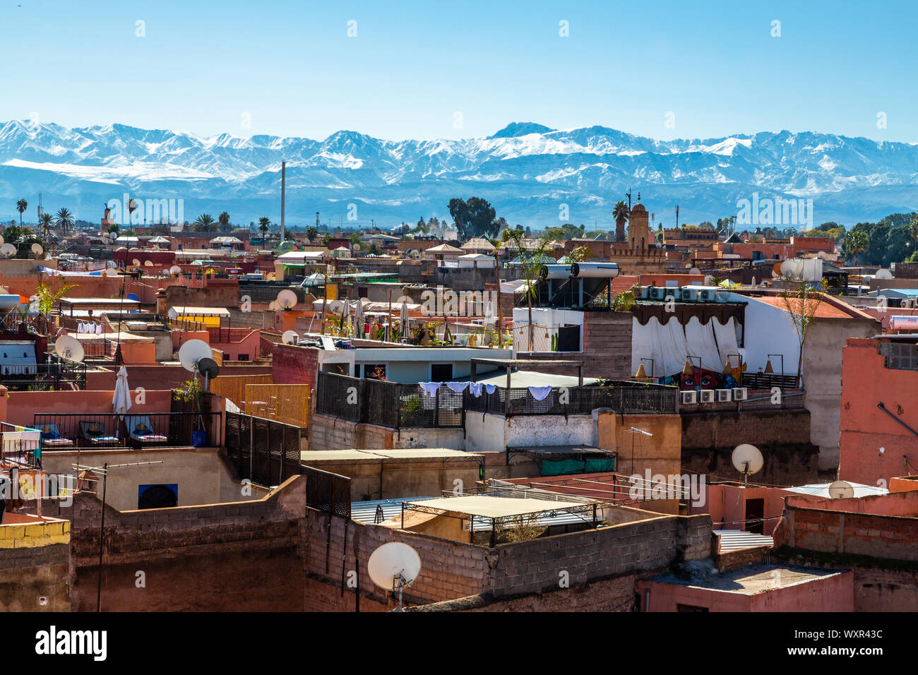 Marrakesh Rooftops Marrakech rooftop terraces hi-res stock photography and images - Alamy