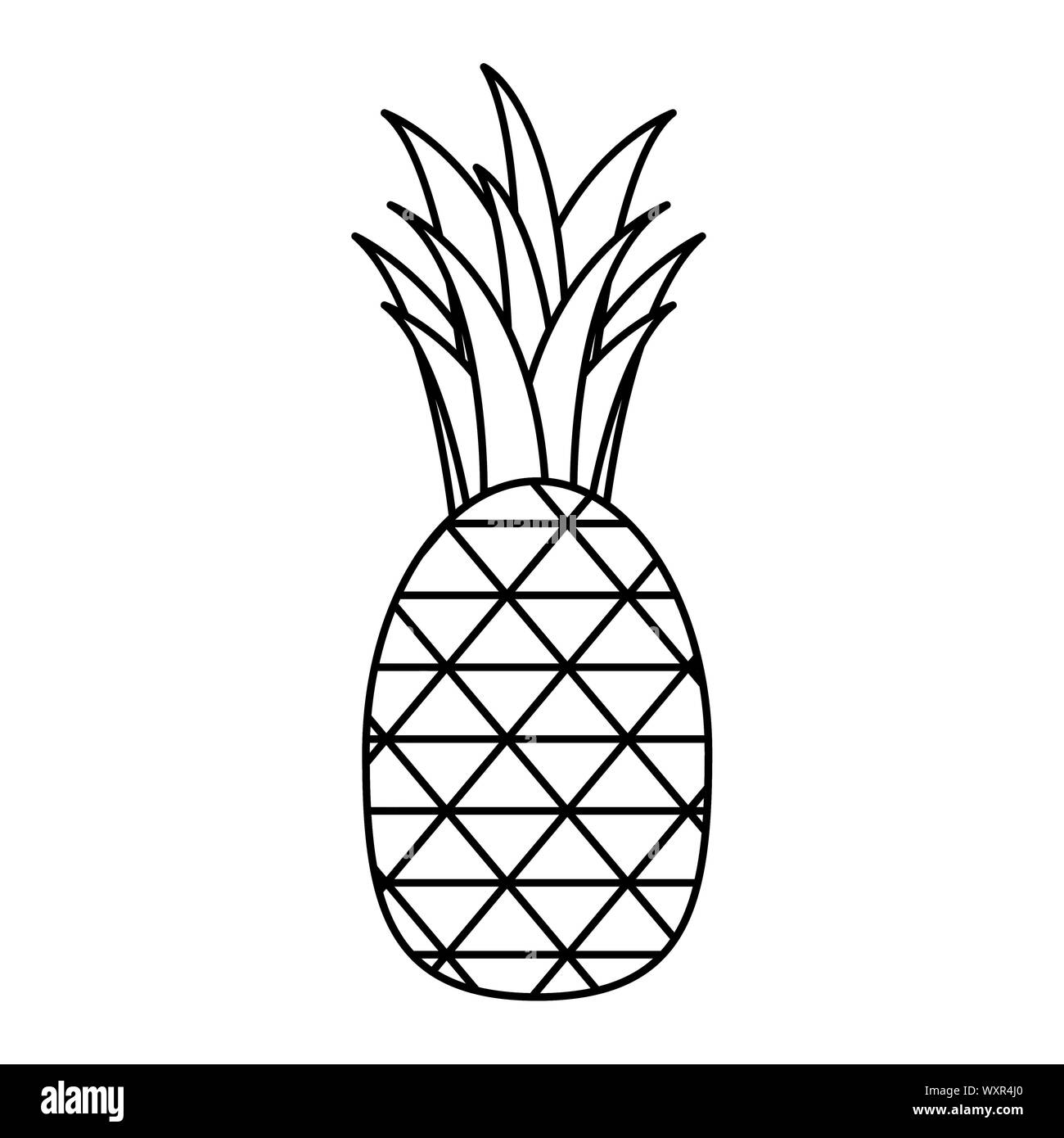 Isolated pineapple fruit vector design Stock Vector Image & Art - Alamy