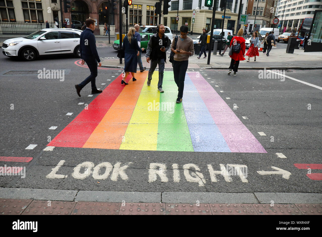 Rainbow zebra crossing hires stock photography and images Alamy