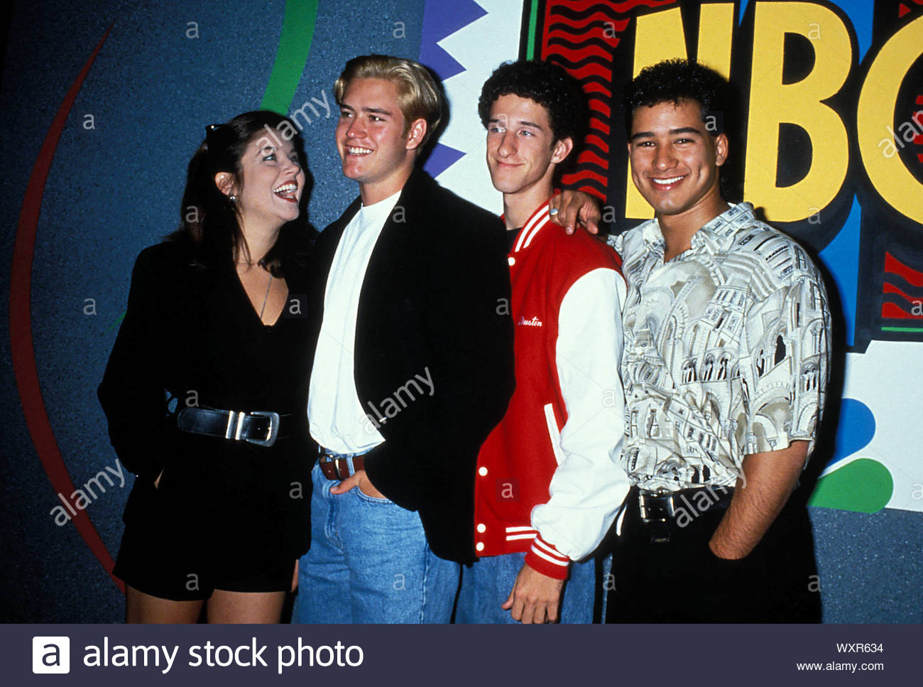 Tiffani Amber Thiessen Mario Lopez High Resolution Stock Photography