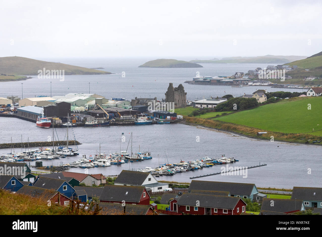 Scalloway Castle, Mainland, Shetland islands, Scotland, UK Stock Photo